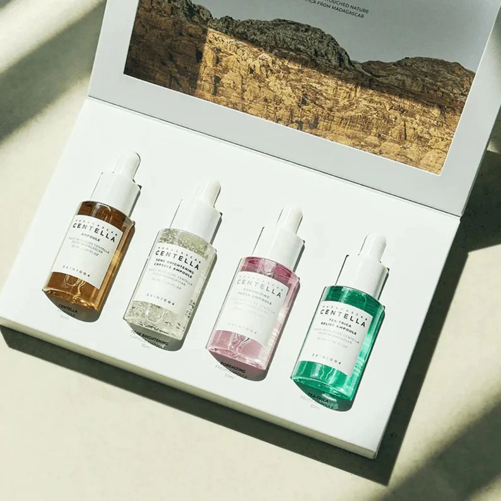 SKIN1004 MADAGASCAR CENTELLA AMPOULE KIT (30ML+30ML+30ML+30ML)