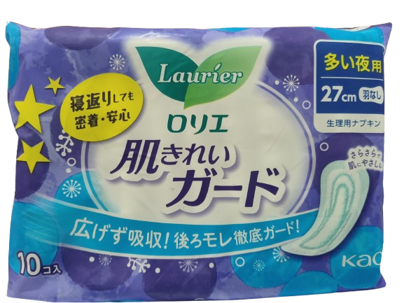 KAO LAURIER Nighttime Sanitary 27cm 10pcs