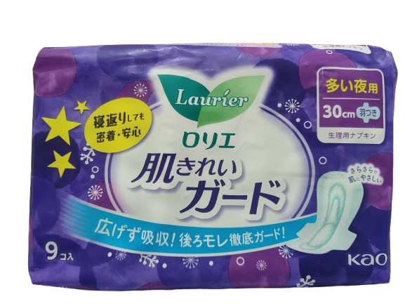 KAO LAURIER Nighttime Sanitary 30cm 9pcs