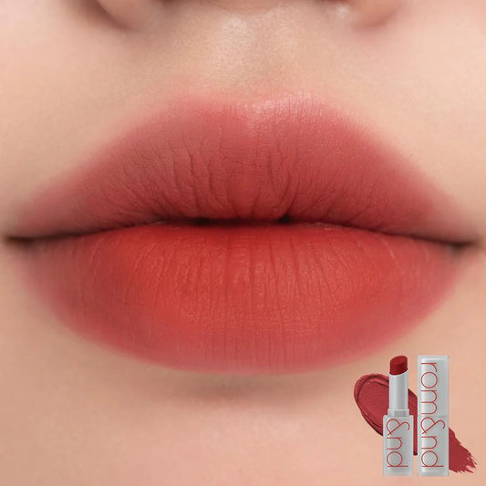 ROMAND Zero Matte Lipstick 18 Tanning Red