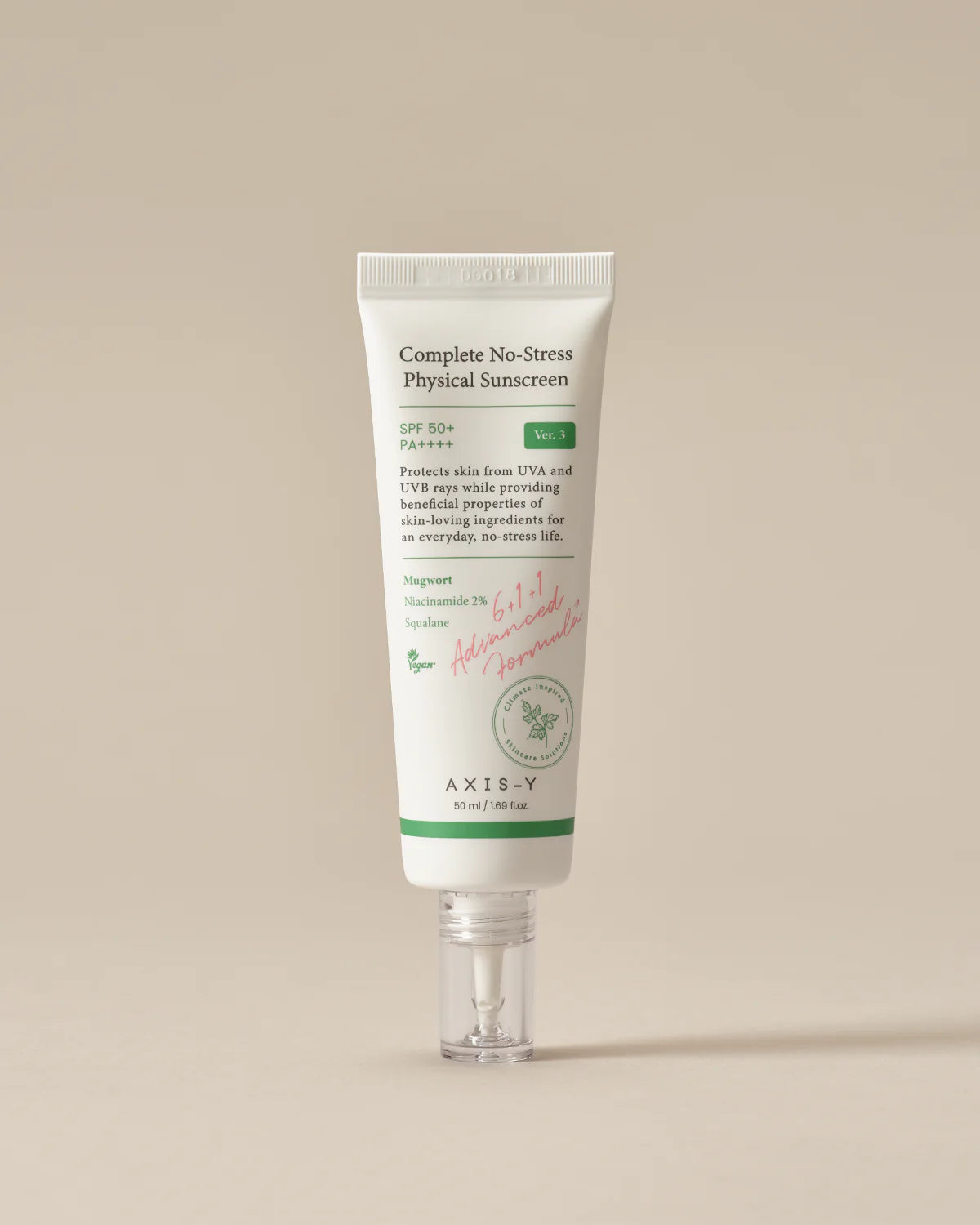 AXISY Complete No-Stress Physical Sunscreen SPF 50+ 50ml