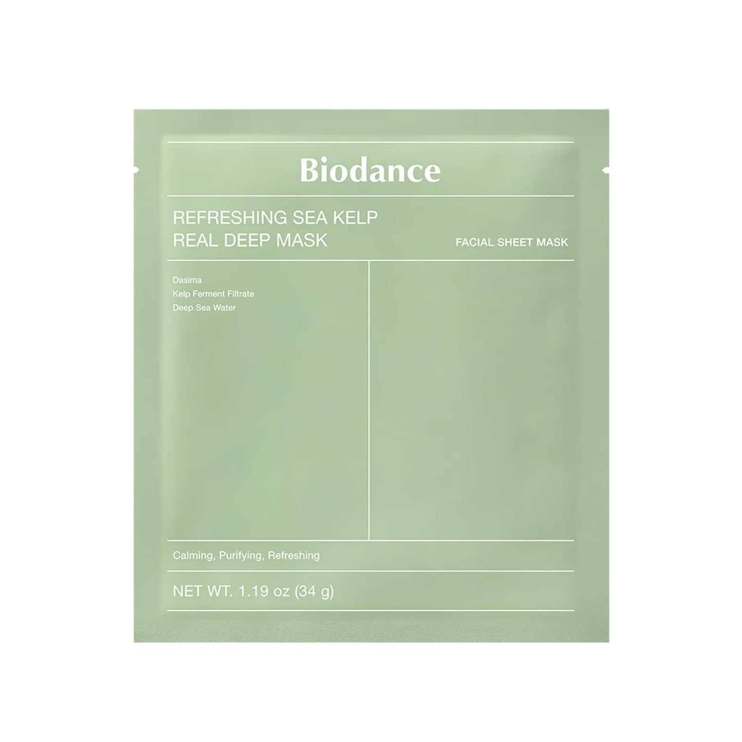 Biodance Refreshing Sea Kelp Real Deep Mask (Green)