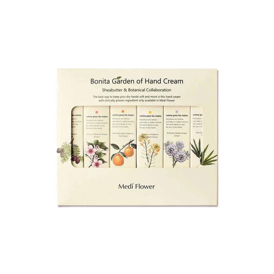 MEDI FLOWER Bonita Garden Hand Cream Set (75gx6)