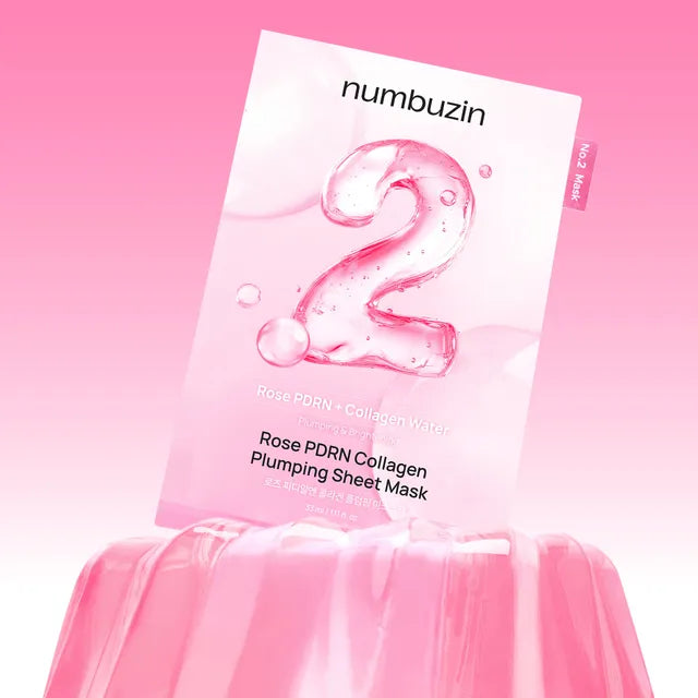 NUMBUZIN No 2 Rose PDRN Collagen Plumping Sheet Mask 1pc