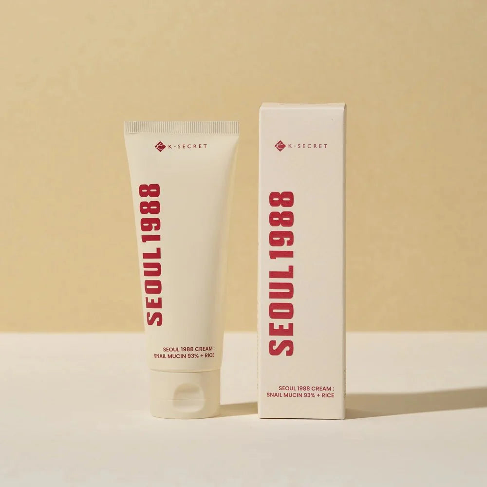 KSECRET SEOUL 1988 Cream: Snail Mucin 93% + Rice 100ml