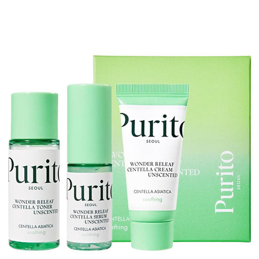 PURITO Wonder Releaf Centella Mini Kit Unscented (3pcs)