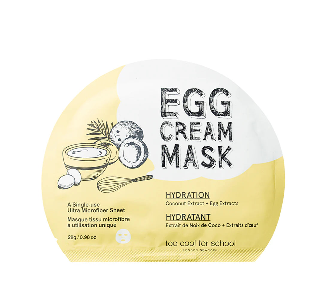 Too Cool for School Egg Cream Mask