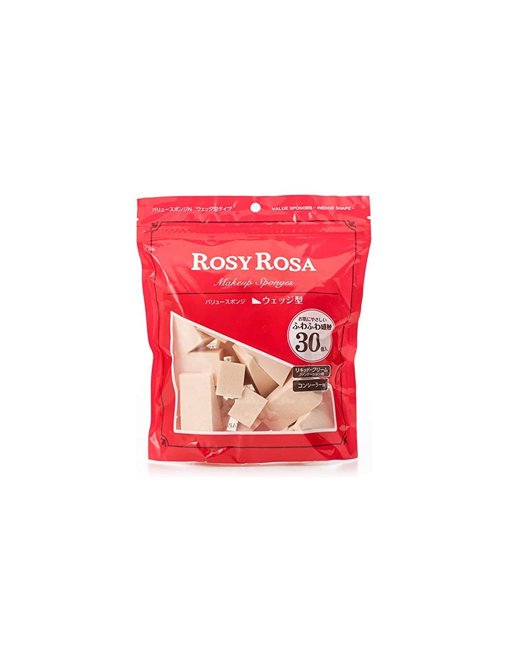 Rosyrosa Value Sponge N Wedge Type S 30P