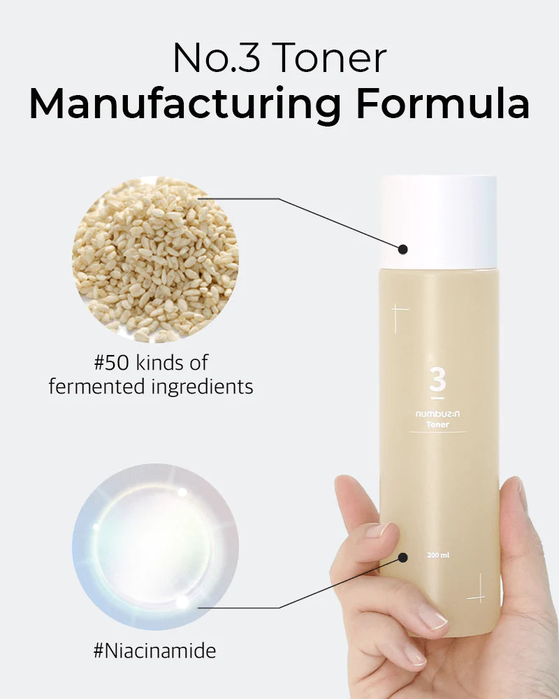 NUMBUZIN NO.3 SUPER GLOWING ESSENCE TONER 200ML