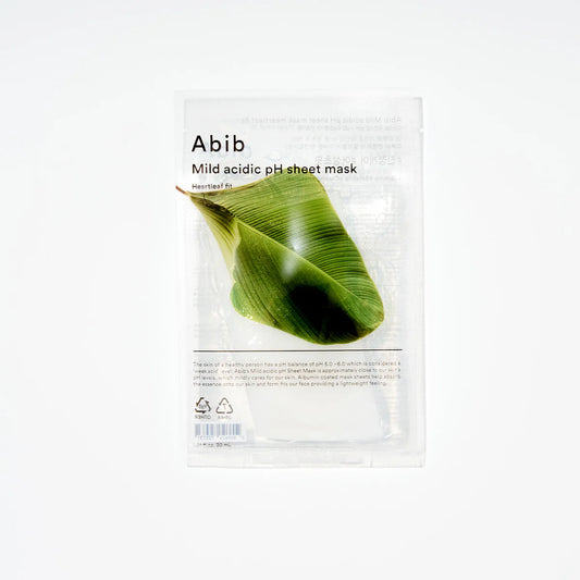 ABIB Mild acidic pH sheet mask Heartleaf Fit 1pcs