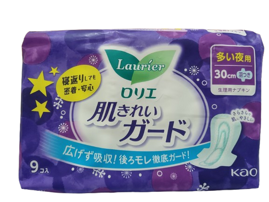 KAO LAURIER Nighttime Sanitary 30cm 9pcs