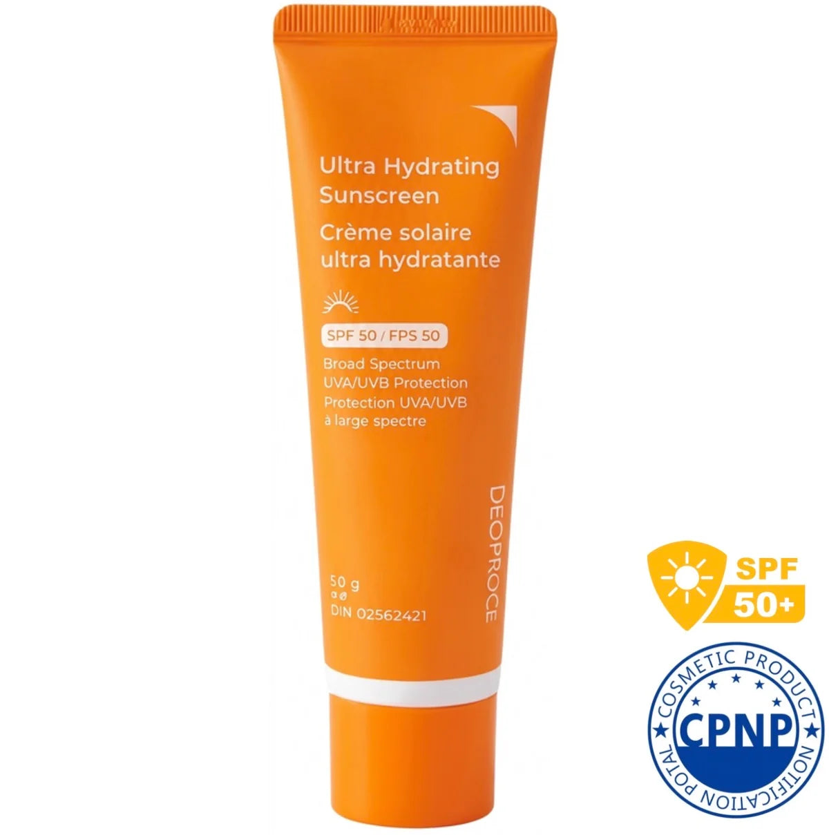 DEOPROCE Ultra Hydrating Sunscreen-No White Cast SPF 50+ PA++++50ml