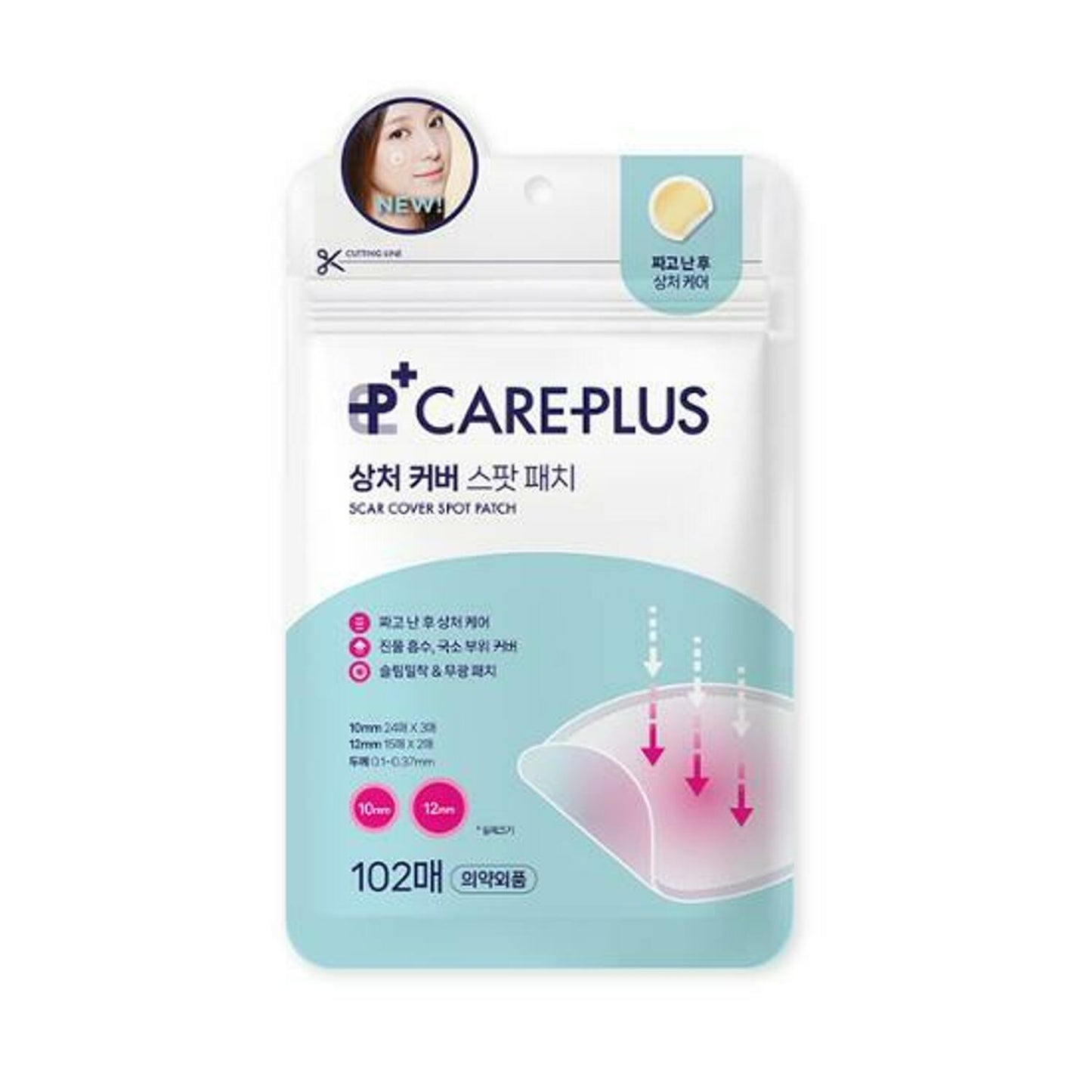 Olive Young Care Plus Spot Cover Spot Patch 102 Count