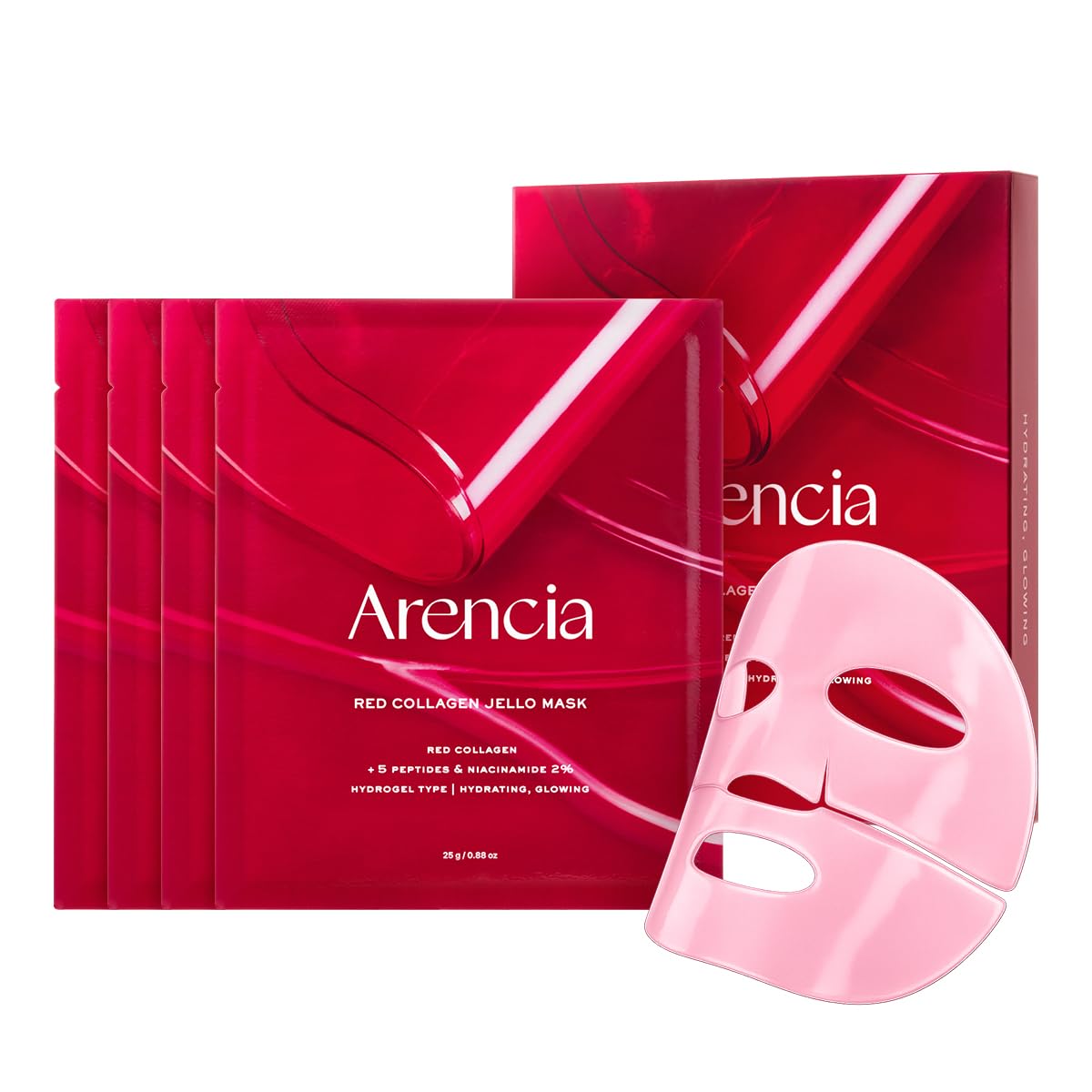 ARENCIA Red Collagen Jello Mask 25g 1pc
