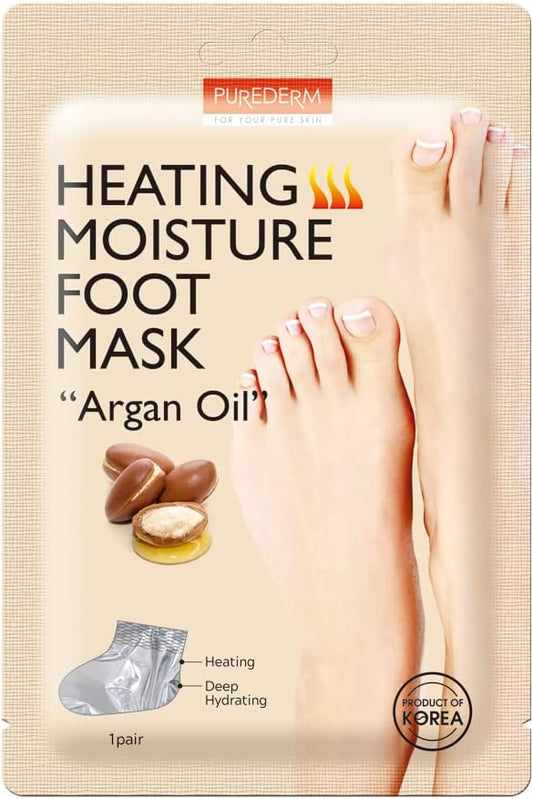 PUREDERM Heating Moisture Foot Mask Argan Oil 1 Pair