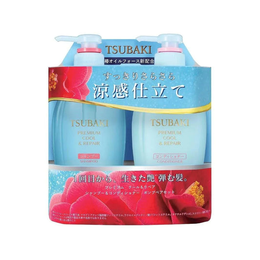 SHIDEIDO TSUBAKI Premium Cool & Repair Shampoo and Conditioner