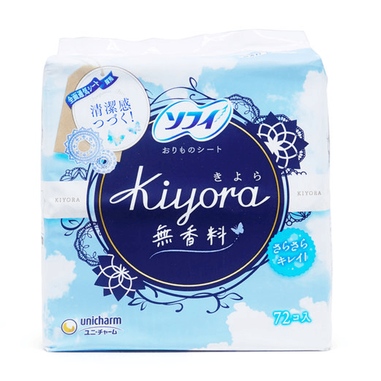 UNICHARM -- Kiyora Sanitary Pads Unscented 72pcs