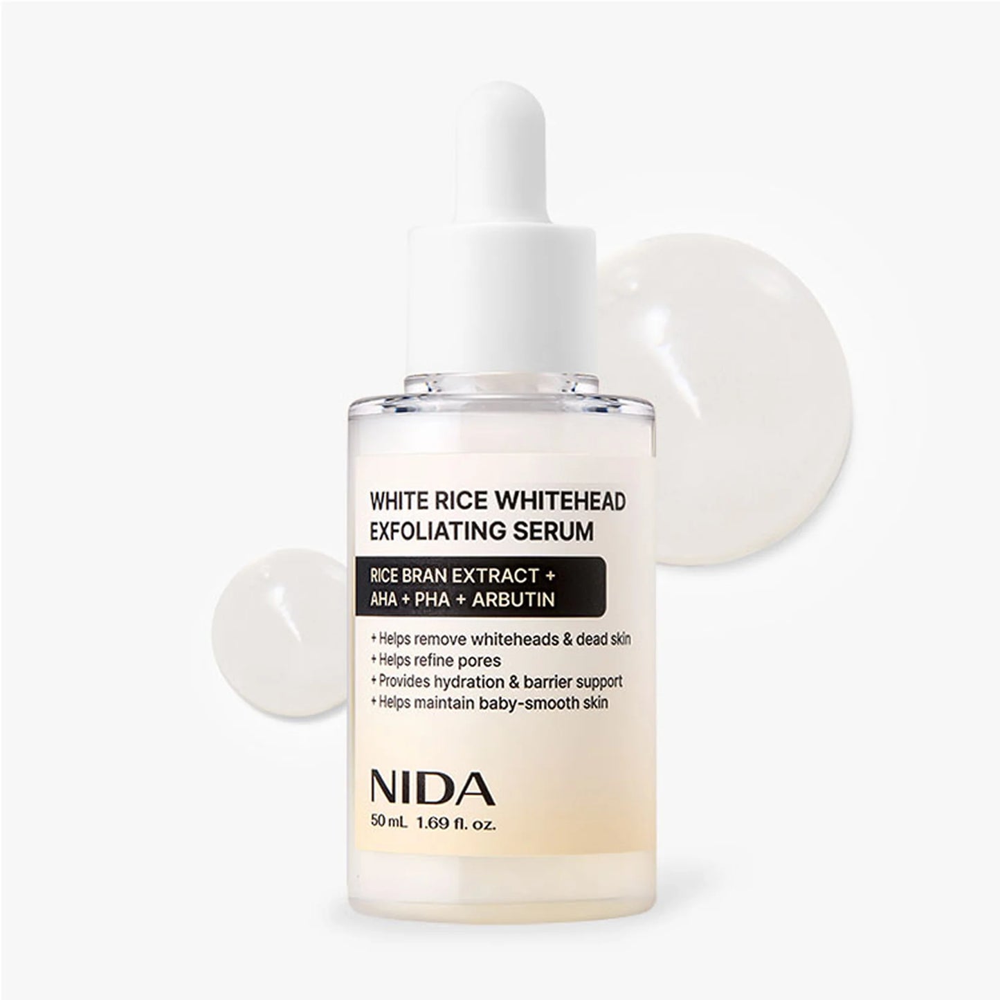NIDA White Rice Whitehead Exfoliating Serum 50ml